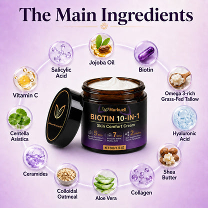 ✨Murkuell® Biotin 10-in-1 Skin Comfort Cream🍀